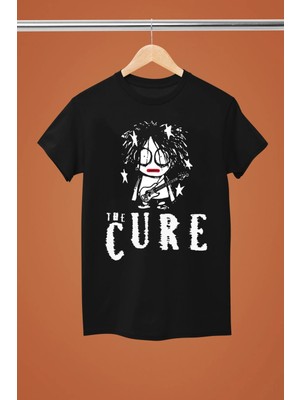  The Cure The Rock Band Baskılı Pamuklu Kısa Kollu Regular Kalıp Rock Tshırt