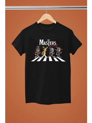  Masters Of The Rock Baskılı Pamuklu Kısa Kollu Regular Kalıp Rock Tshırt