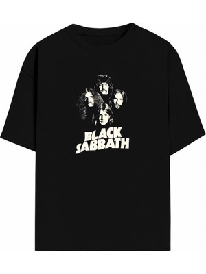  Black Sabbath Baskılı Oversize Unisex T-Shirt | Özel Tasarımlı Yüksek Kalite Baskılı T-Shirt