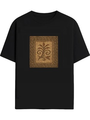  Grafftee Unisex %100 Organik Pamuk Relaxed Fit Yuvarlak Yakalı Baskılı T-Shirt
