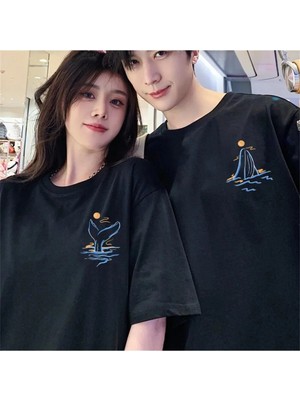  2 Adet Tir Harajuku Style Çift Sevgili Kombinleri Couple Clothing Yeni Sezon