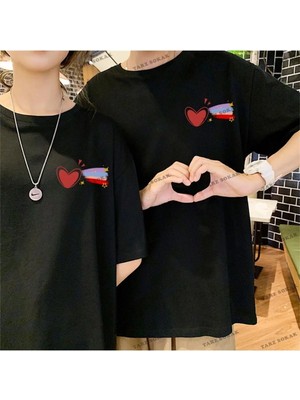  2 Adet Tir Harajuku Style Çift Sevgili Kombinleri Couple Clothing Yeni Sezon