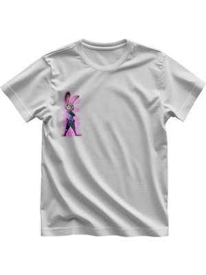  Zootropols Judy Hopps Çift Tişörtleri Kaliteli Baskılı Tişört