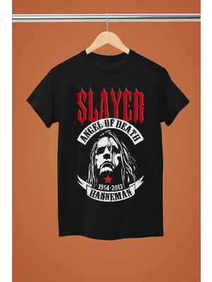  Slayer The Rock Band Baskılı Pamuklu Kısa Kollu Regular Kalıp Rock Tshırt