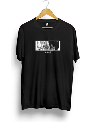  My Hero Academia Shoto Todoroki Dark Anime Baskılı T-Shirt