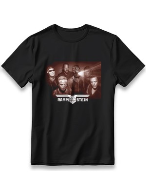  Rammsteın Rock T-Shirt Unisex %100 Cotton Pamuklu Rahat Regular Baskı Rock Grubu Tişört