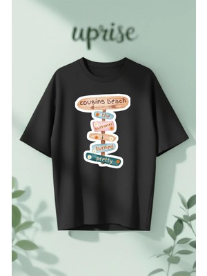  The Summer I Turned Pretty Baskılı Pamuklu Oversize T-Shirt