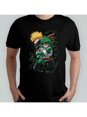  My Hero Academia %100 Pamuklu Bisiklet Yaka T-Shirt Model 2