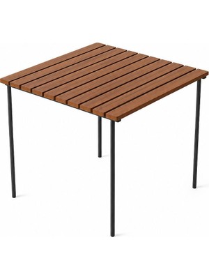 Woodensa Çok Amaçli Ayaklari Çikan Kamp, Piknik Masasi Çantali Ceviz 60X60X50