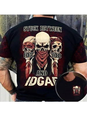  Vintage Erkek Tişört Kurukafa Skulls MODEL44