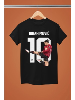  Zlatan Ibrahimovıç Baskılı Pamuklu Kısa Kollu Regular Kalıp Tshırt