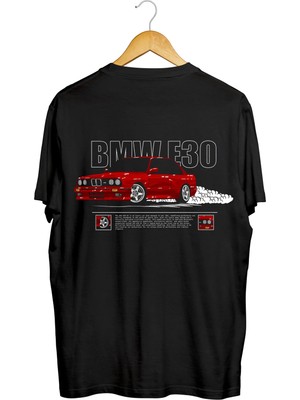  Bmw E30 Ön ve Arka Baskılı Kaliteli Tişört