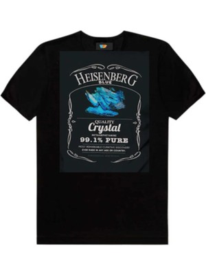  Breaking Bad Blue Crystal Siyah Erkek Tişört T-Shirtü