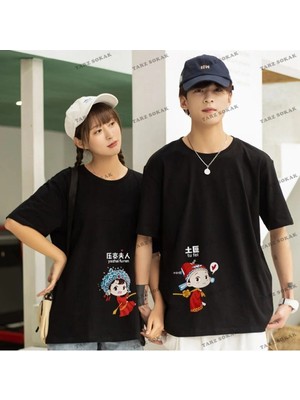  2 Adet Tir Harajuku Style Çift Sevgili Kombinleri Couple Clothing Yeni Sezon