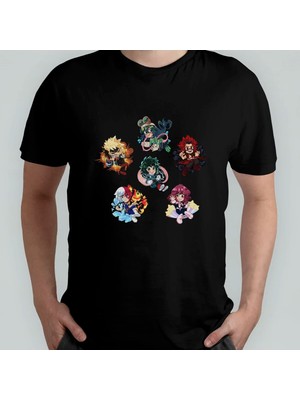 My Hero Academia %100 Pamuklu Bisiklet Yaka T-Shirt Model - 6