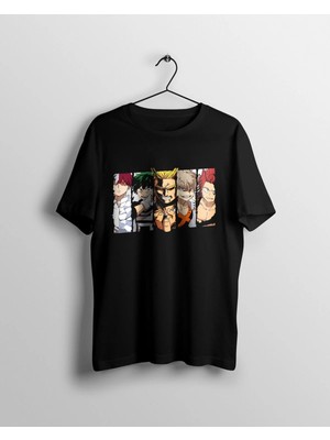  My Hero Academia Karakterleri Anime Baskılı T-Shirt