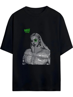  Blackpink Rosé Baskılı Unisex Pamuklu Crop | Premium Kumaş ve Yüksek Kalite Tasarım