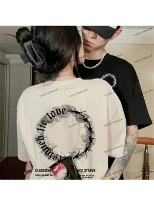  2 Adet Tir Harajuku Style Çift Sevgili Kombinleri Couple Clothing Yeni Sezon