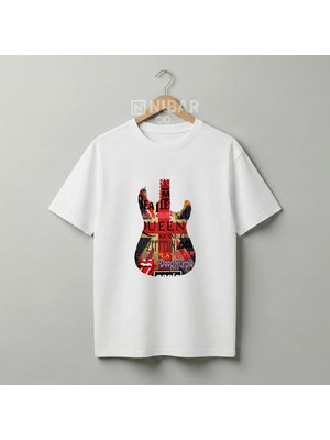 For Rock Lovers - Unisex %100 Pamuklu Premium Baskılı Tişört