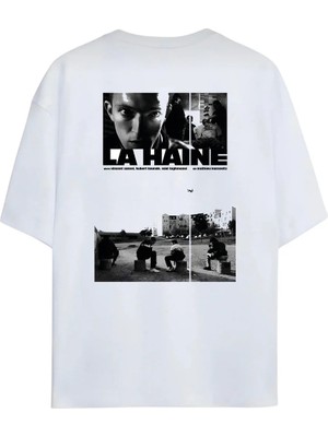  La Haine Tasarımlı Unisex Premium Pamuklu T-Shirt | Özel Tasarımlı Yüksek Kalite Baskılı T-Shirt