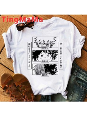  Japon Anime Boku No Hero Academia T-Shirt M82