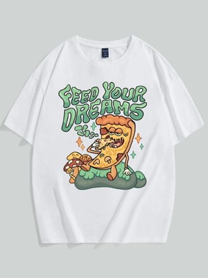  Atosha Pizza Cartoon Unisex Tişört
