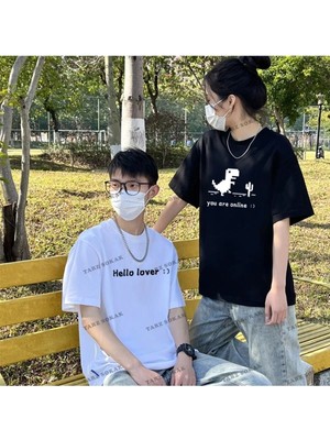  2 Adet Tir Harajuku Style Çift Sevgili Kombinleri Couple Clothing Yeni Sezon
