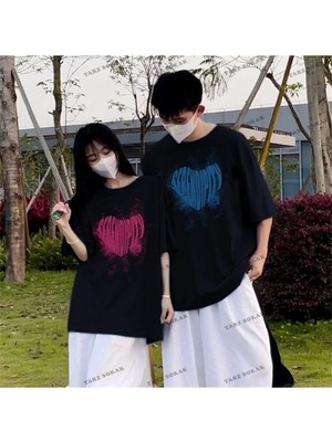  2 Adet Tir Harajuku Style Çift Sevgili Kombinleri Couple Clothing Yeni Sezon