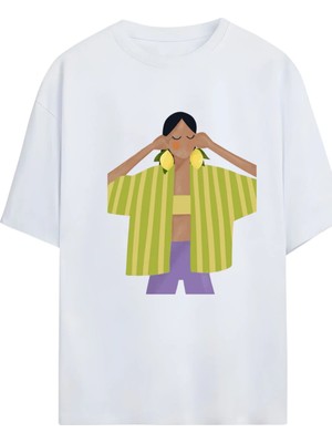  Grafftee %100 Organik Pamuk Bisiklet Yaka Illustrasyon Baskılı Özel Tasarım T-Shirt
