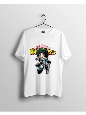  My Hero Academia Deku Baskılı Anime Tişört