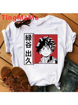  Japon Anime Boku No Hero Academia T-Shirt M67