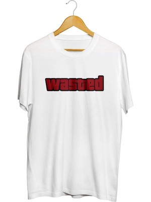  Wasted Gta San Andreas Baskılı Unisex Tişört