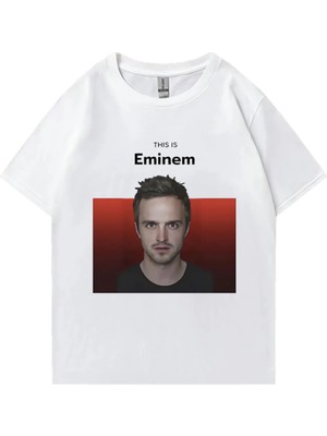  Bu Eminem T Shirt Jesse Pinkman Komik Meme Tshirt Klasik Vintage Kırma Kötü T-Shirt Erkek Kad