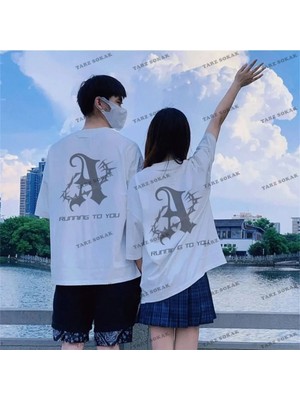  2 Adet Tir Harajuku Style Çift Sevgili Kombinleri Couple Clothing Yeni Sezon