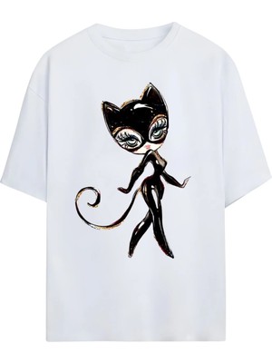  Grafftee Unisex %100 Organik Pamuk Relaxed Fit Yuvarlak Yakalı Illüstrasyon Art Baskılı T-Shirt