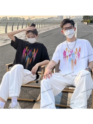  2 Adet Tir Harajuku Style Çift Sevgili Kombinleri Couple Clothing Yeni Sezon