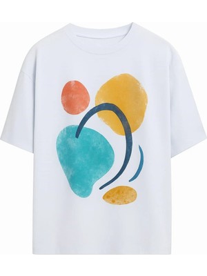  Grafftee Unisex %100 Organik Pamuk Relaxed Fit Yuvarlak Yakalı Karakter Baskılı T-Shirt