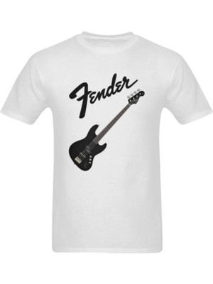  Fender Logo Yeni Desen Erkek Tişört