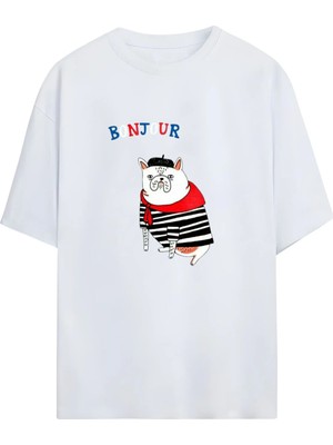  Grafftee Unisex %100 Organik Pamuk Bisiklet Yaka Özel Tasarım Illustrasyon Art Baskılı T-Shirt
