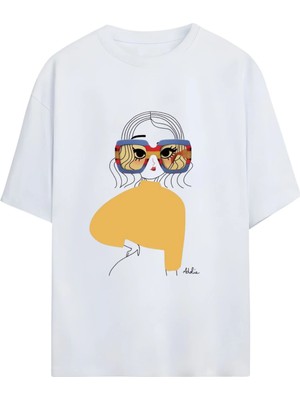  Grafftee %100 Organik Pamuk Bisiklet Yaka Illustrasyon Baskılı Özel Tasarım T-Shirt