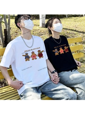  2 Adet Tir Harajuku Style Çift Sevgili Kombinleri Couple Clothing Yeni Sezon