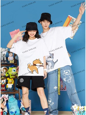  2 Adet Tir Harajuku Style Çift Sevgili Kombinleri Couple Clothing Yeni Sezon