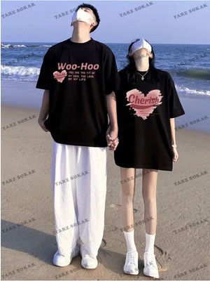  2 Adet Tir Harajuku Style Çift Sevgili Kombinleri Couple Clothing Yeni Sezon