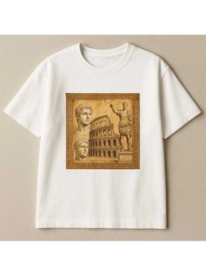  Grafftee Unisex %100 Organik Pamuk Relaxed Fit Yuvarlak Yakalı Baskılı T-Shirt