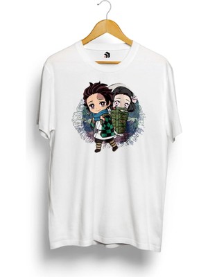  Anime Kimetsu No Yaiba Baskılı Tişört