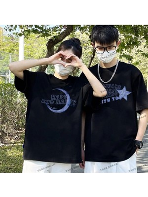  2 Adet Tir Harajuku Style Çift Sevgili Kombinleri Couple Clothing Yeni Sezon