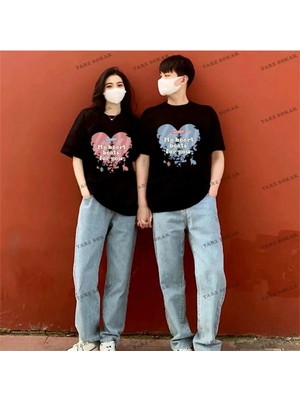  2 Adet Tir Harajuku Style Çift Sevgili Kombinleri Couple Clothing Yeni Sezon