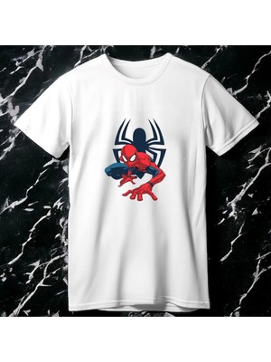  Spider-Man Baskılı Oversize T-Shirt