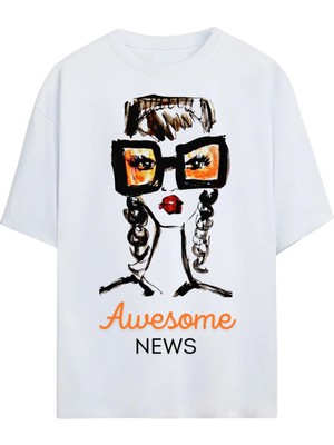  Grafftee %100 Organik Pamuk Bisiklet Yaka Illustrasyon Baskılı Özel Tasarım T-Shirt