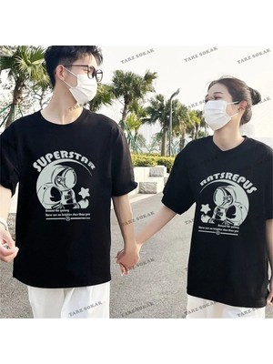  2 Adet Tir Harajuku Style Çift Sevgili Kombinleri Couple Clothing Yeni Sezon